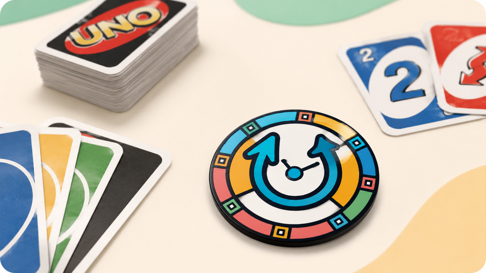 Play Order Token splash showing token artwork and table context